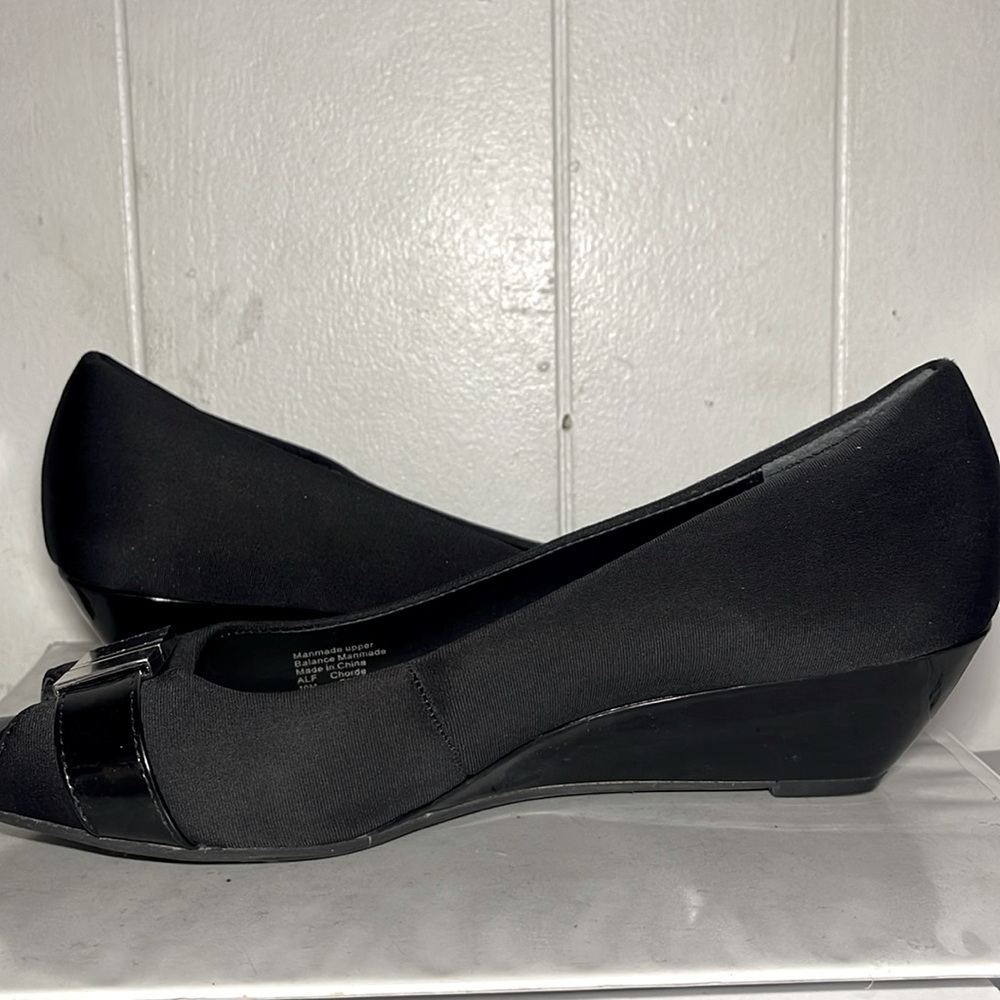 Alfani Womens Black Wedges